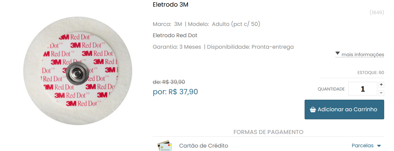 Electrode 3M product screenshot