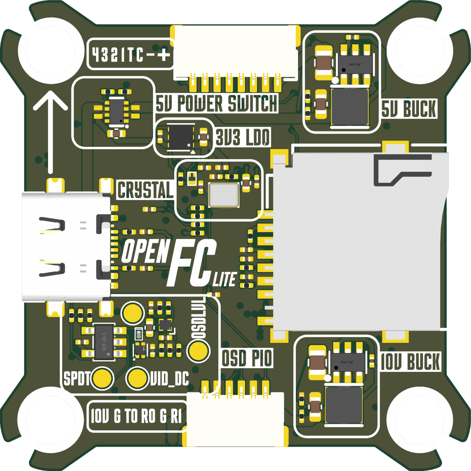 OpenFC-Lite Rev 2 bottom